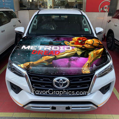 Samus Aran Metroid Itasha Car Vinyl Hood Wrap Decal Sticker