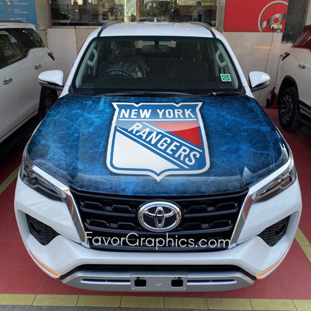 New York Rangers Itasha Car Vinyl Hood Wrap Decal Sticker