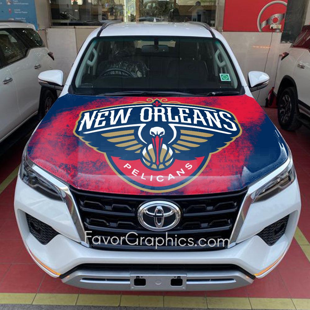 New Orleans Pelicans Itasha Car Vinyl Hood Wrap Decal Sticker
