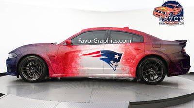 New England Patriots Itasha Full Car Vinyl Wrap Decal Sticker