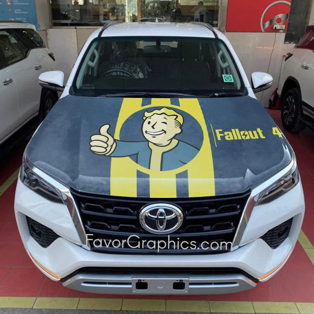 Fallout Bot Car Vault Boy Fallout Itasha Car Vinyl Hood Wrap – Favor Graphics