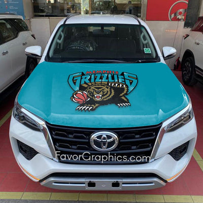 Memphis Grizzlies Itasha Car Vinyl Hood Wrap Decal Sticker