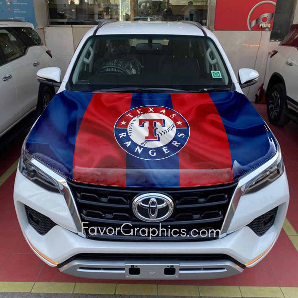 Texas Rangers Itasha Car Vinyl Hood Wrap Decal Sticker