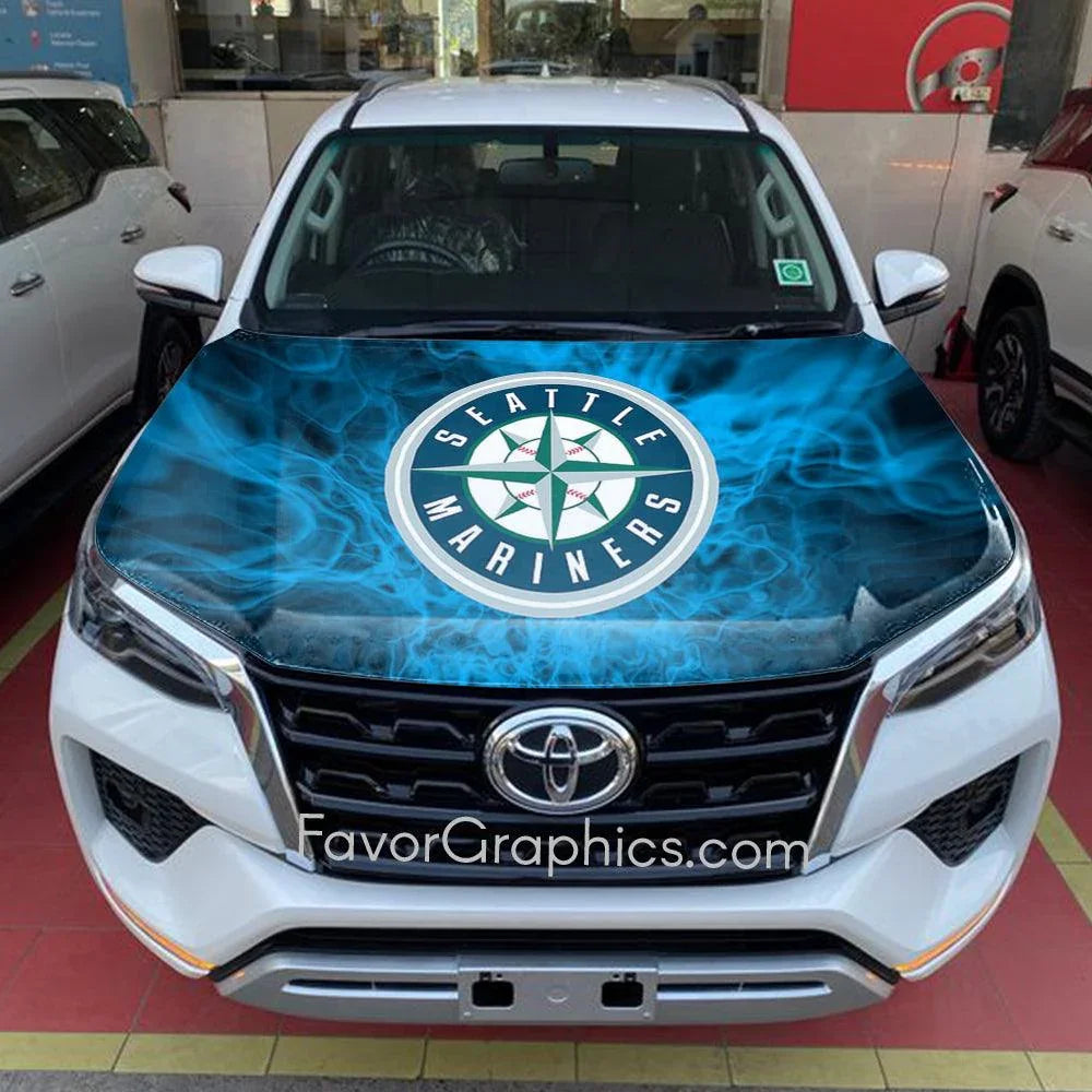 Mariners Car Raffle Seattle Mariners Itasha Car Vinyl Hood Wrap Decal Sticker – Favor Graphics