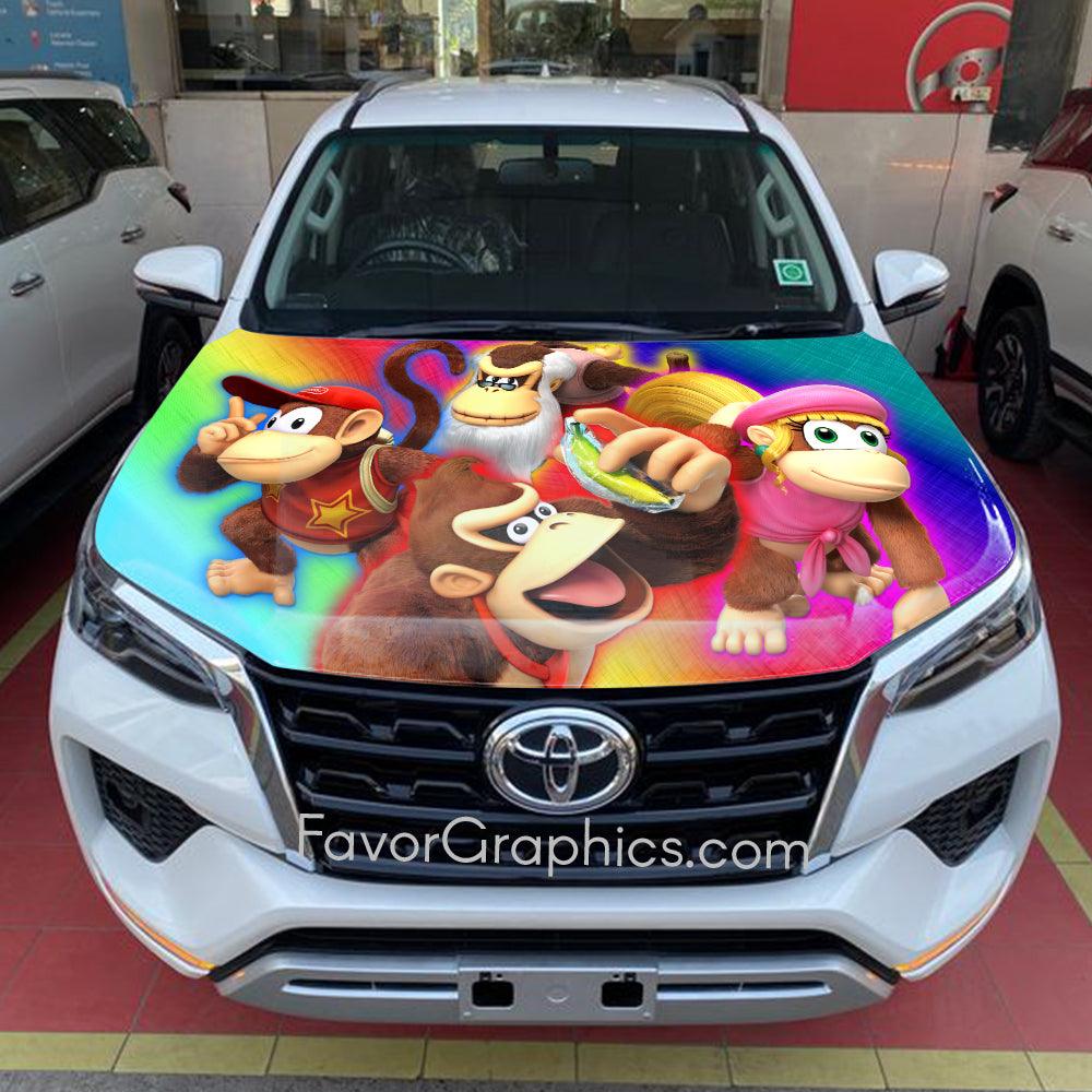 Donkey Kong Itasha Car Vinyl Hood Wrap Decal Sticker
