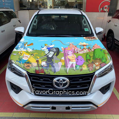 Adventure Time Itasha Car Vinyl Hood Wrap Decal Sticker