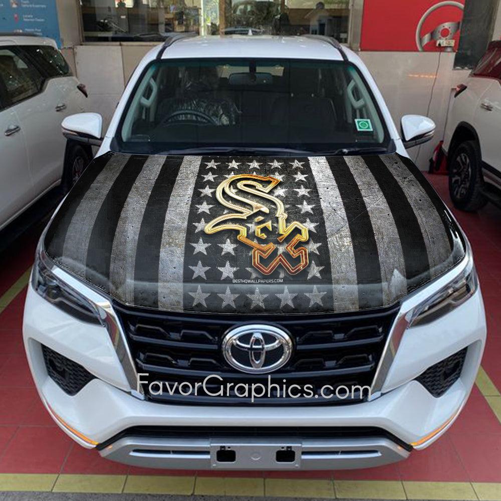 Chicago White Sox Itasha Car Vinyl Hood Wrap Decal Sticker