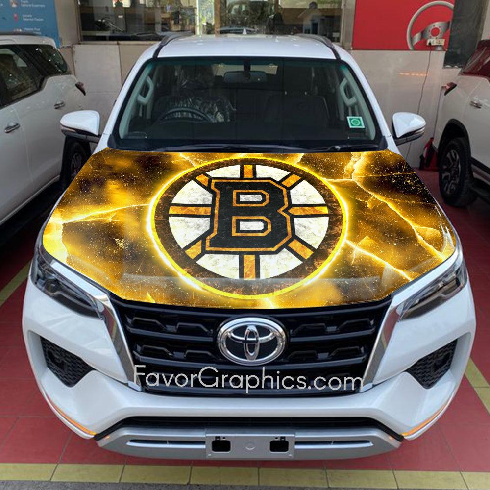 Boston Bruins Itasha Car Vinyl Hood Wrap Decal Sticker