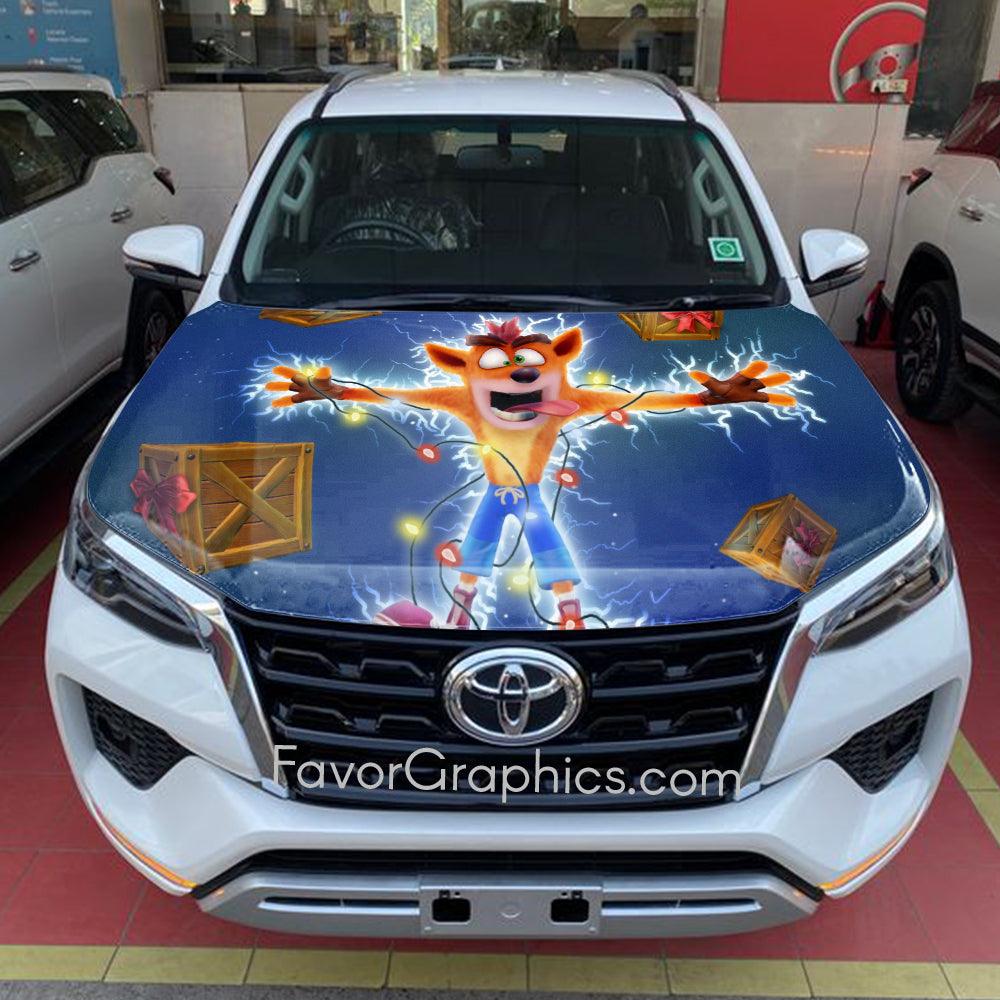 Crash Bandicoot Itasha Car Vinyl Hood Wrap Decal Sticker