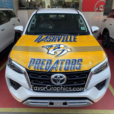 Nashville Predators Itasha Car Vinyl Hood Wrap Decal Sticker