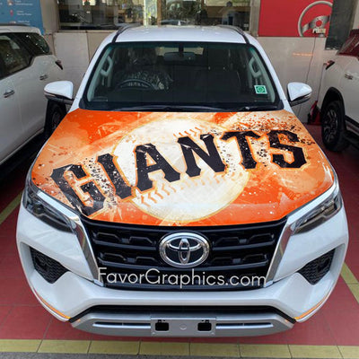 San Francisco Giants Itasha Car Vinyl Hood Wrap Decal Sticker