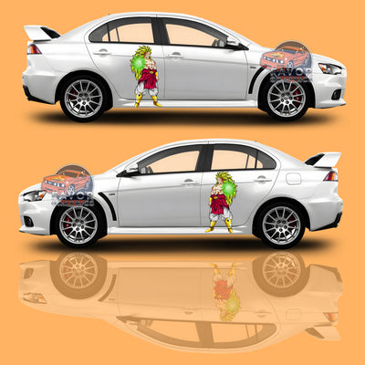 Broly Itasha Car Side Door Decal Vinyl Sticker