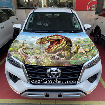 Dinosaur Itasha Car Vinyl Hood Wrap Decal Sticker