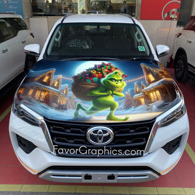 The Grinch Itasha Car Vinyl Hood Wrap Decal Sticker