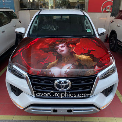 Lilith (Diablo) Itasha Car Vinyl Hood Wrap Decal Sticker