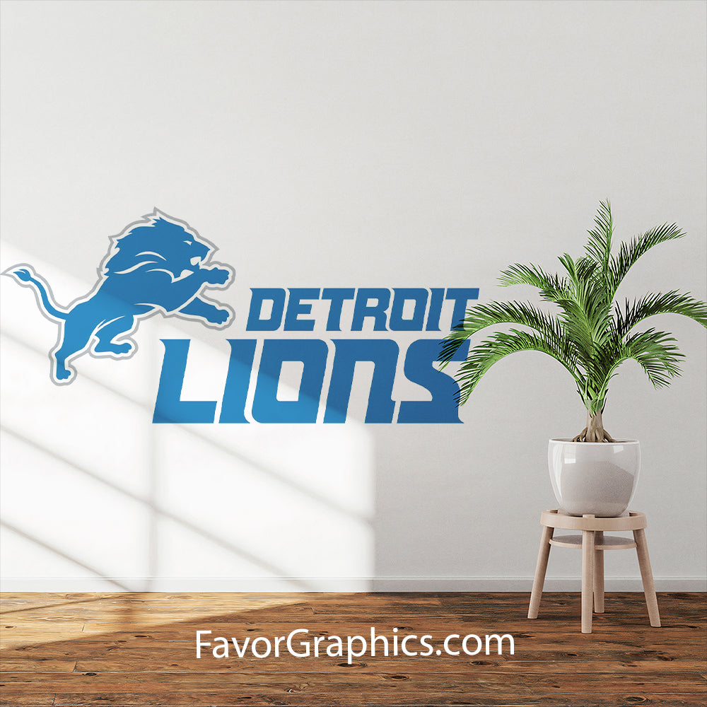 Detroit Lions Home Room Wall Vinyl Decal Sticker Mural Poster