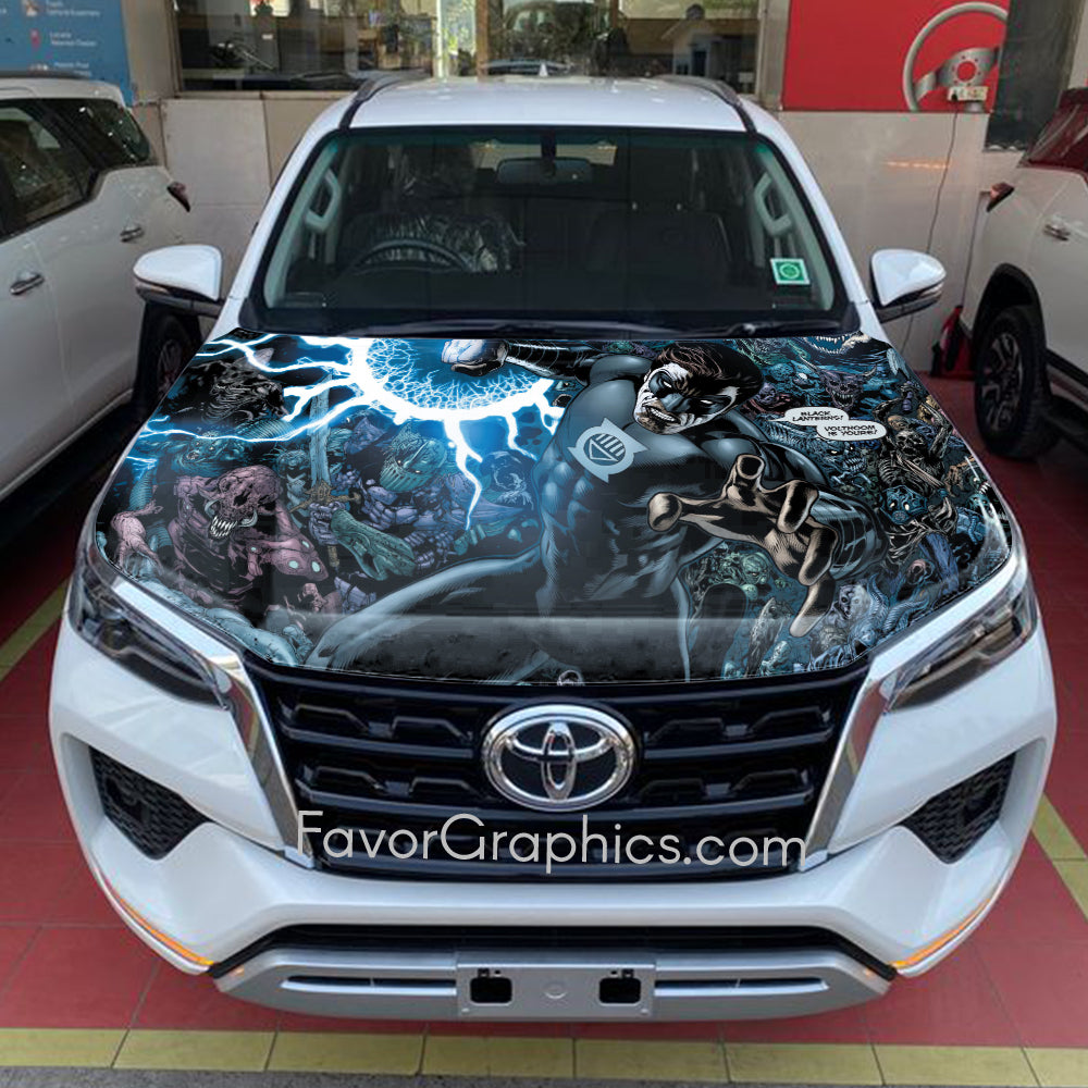 Black Lantern Itasha Car Vinyl Hood Wrap