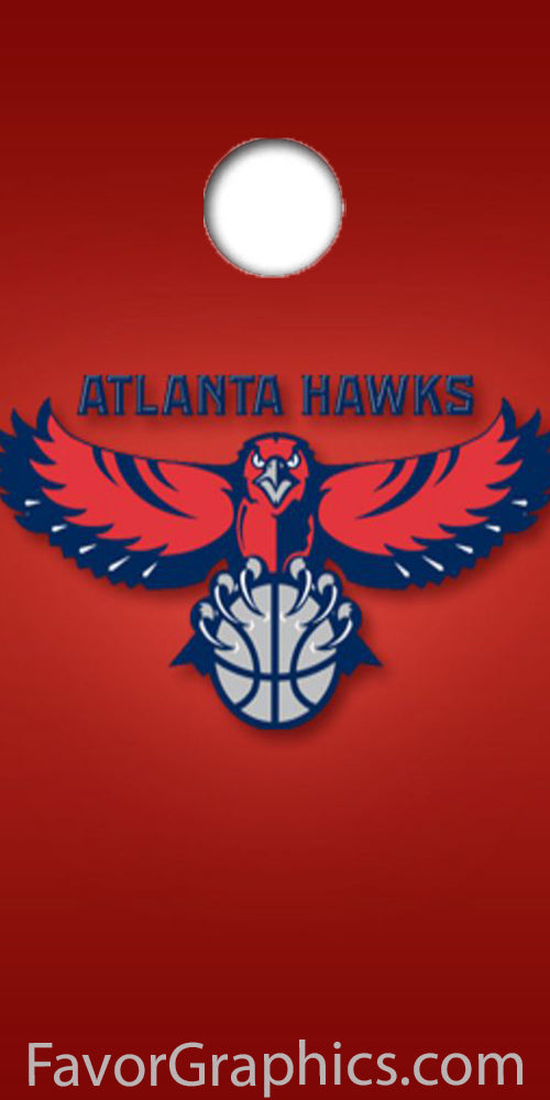 Atlanta Hawks Cornhole Wood Board Skin Vinyl Wrap Decal Sticker