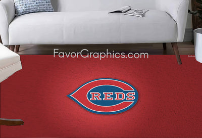 Cincinnati Reds Home Bedroom Decor Rug Carpet Mat