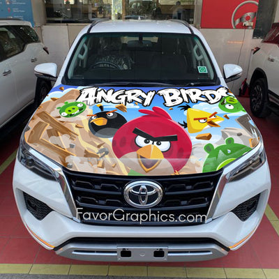 Angry Birds Itasha Car Vinyl Hood Wrap Decal Sticker