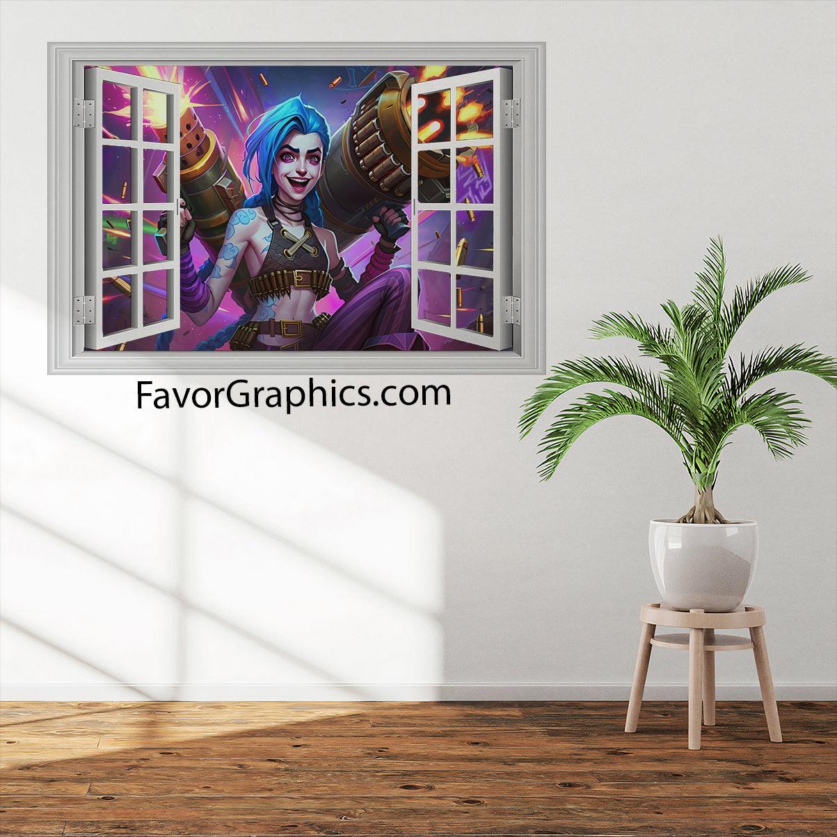 Jinx (League Of Legends) Vinyl Wall Art Decal Sticker Poster Print Mural