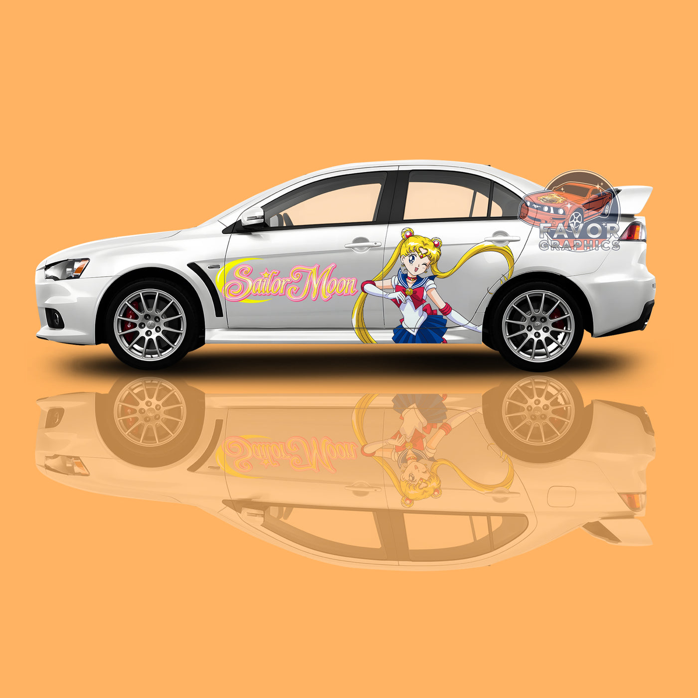 Sailor Moon Itasha Car Side Door Decal Vinyl Sticker