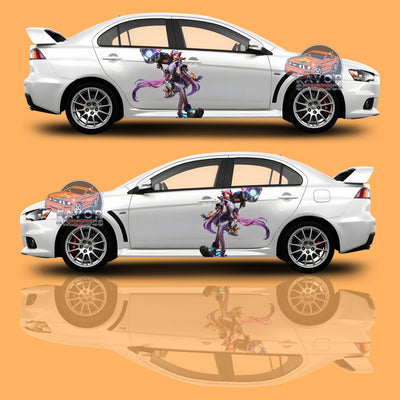 Jinx League of legends Itasha Car Side Door Decal Vinyl Sticker