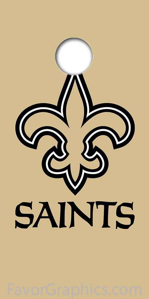 New Orleans Saints Cornhole Wood Board Skin Vinyl Wrap Decal Sticker