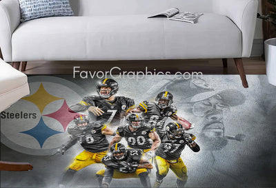 Pittsburgh Steelers Home Bedroom Decor Rug Carpet Mat