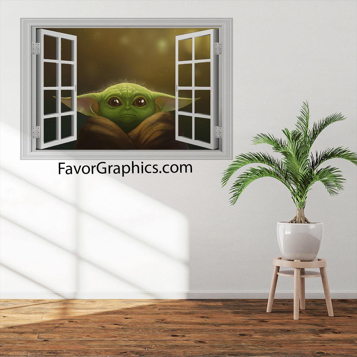 Baby Yoda Vinyl Wall Art Decal Sticker Poster Print Mural