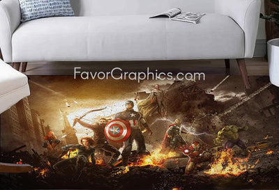 Avengers Superheroes Home Bedroom Decor Rug Carpet Mat