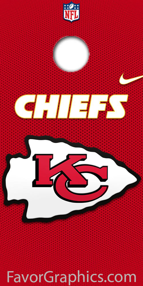 Kansas City Chiefs Cornhole Wood Board Skin Vinyl Wrap Decal Sticker