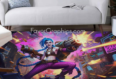 Jinx (League Of Legends) Home Bedroom Decor Rug Carpet Mat