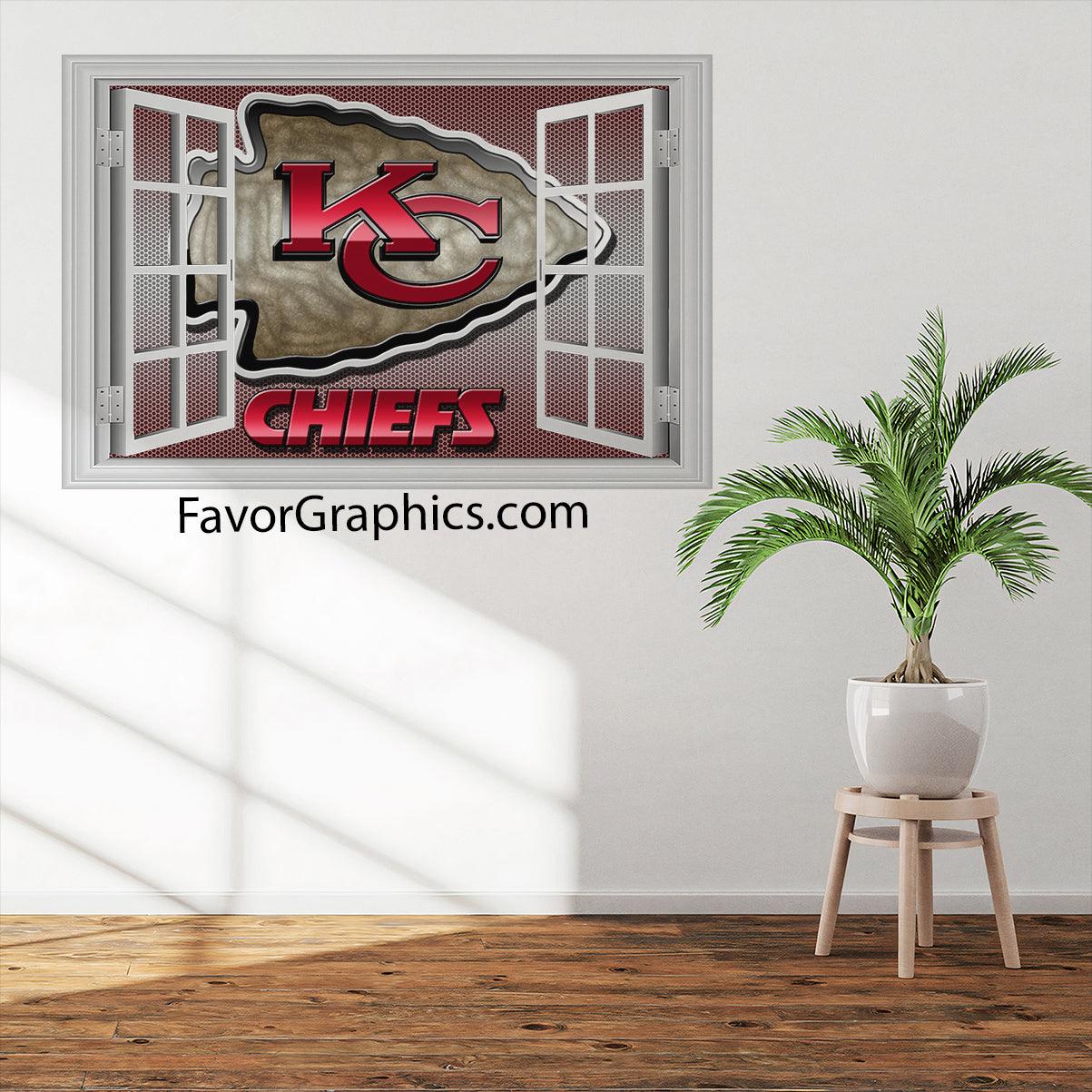 Kansas City Chiefs Vinyl Wall Art Decal Sticker Poster Print Mural