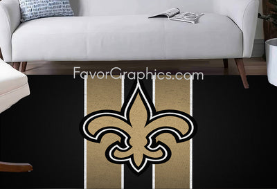 New Orleans Saints Home Bedroom Decor Rug Carpet Mat