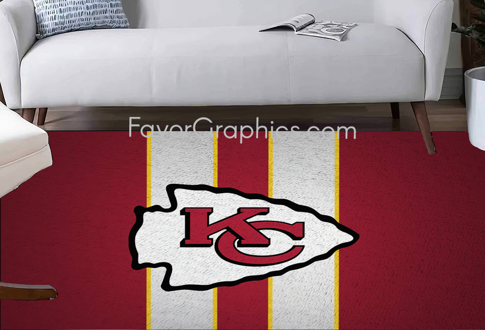 Kansas City Chiefs Home Bedroom Decor Rug Carpet Mat