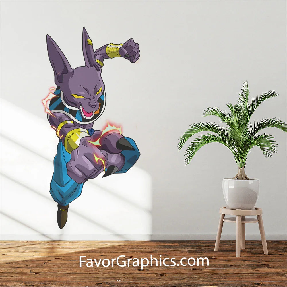 Beerus Dragon Ball Super Home Room Wall Vinyl Decal Sticker Mural Poster