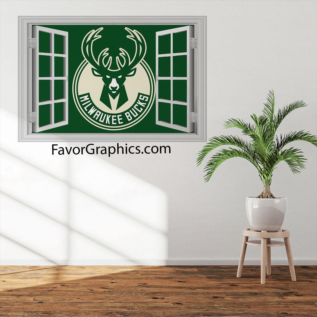 Milwaukee Bucks Vinyl Wall Art Decal Sticker Poster Print Mural