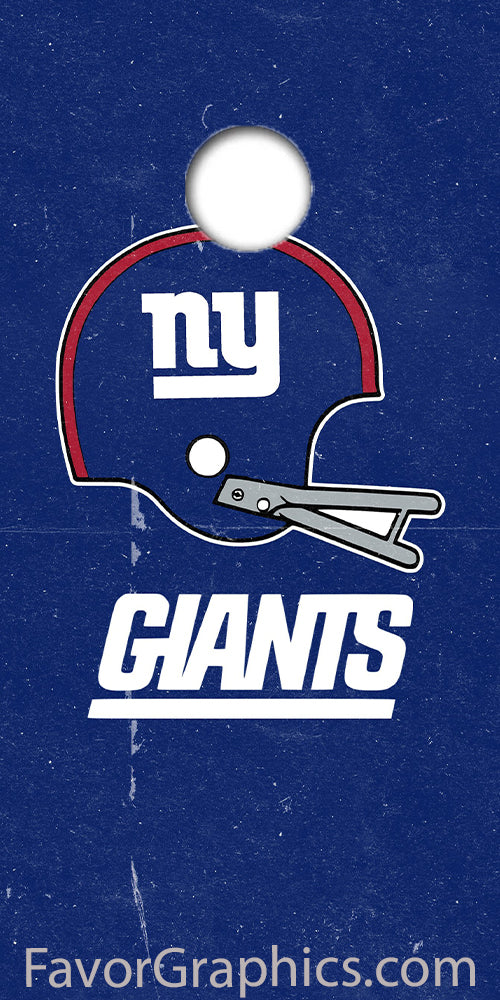 New York Giants Cornhole Wood Board Skin Vinyl Wrap Decal Sticker