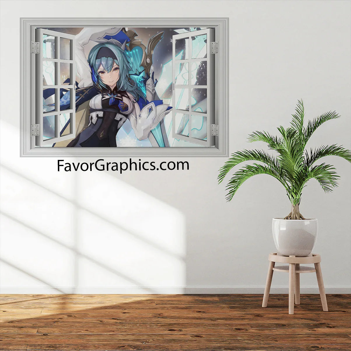 Eula (Genshin impact) Vinyl Wall Art Decal Sticker Poster Print Mural