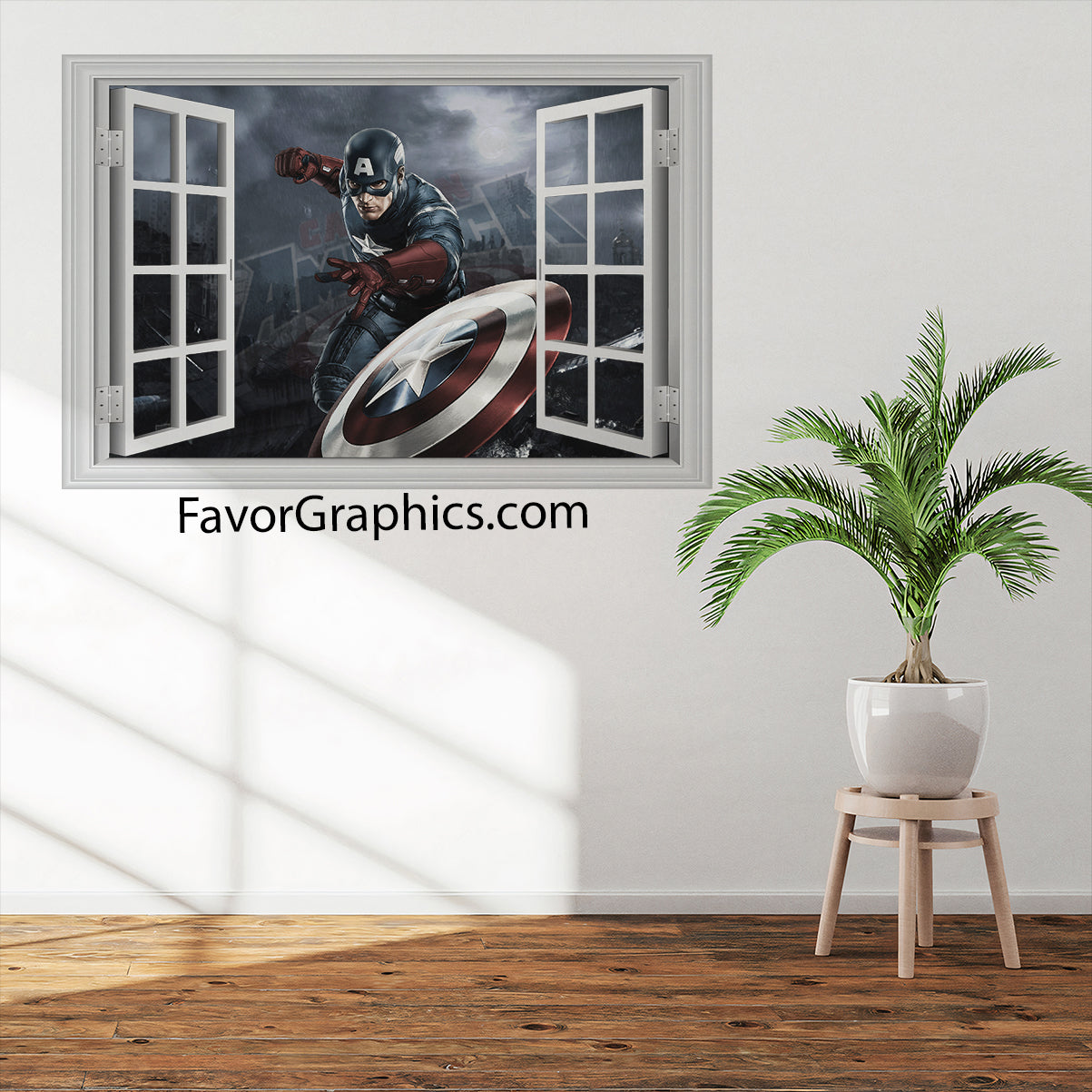 Captain America Vinyl Wall Art Decal Sticker Poster Print Mural