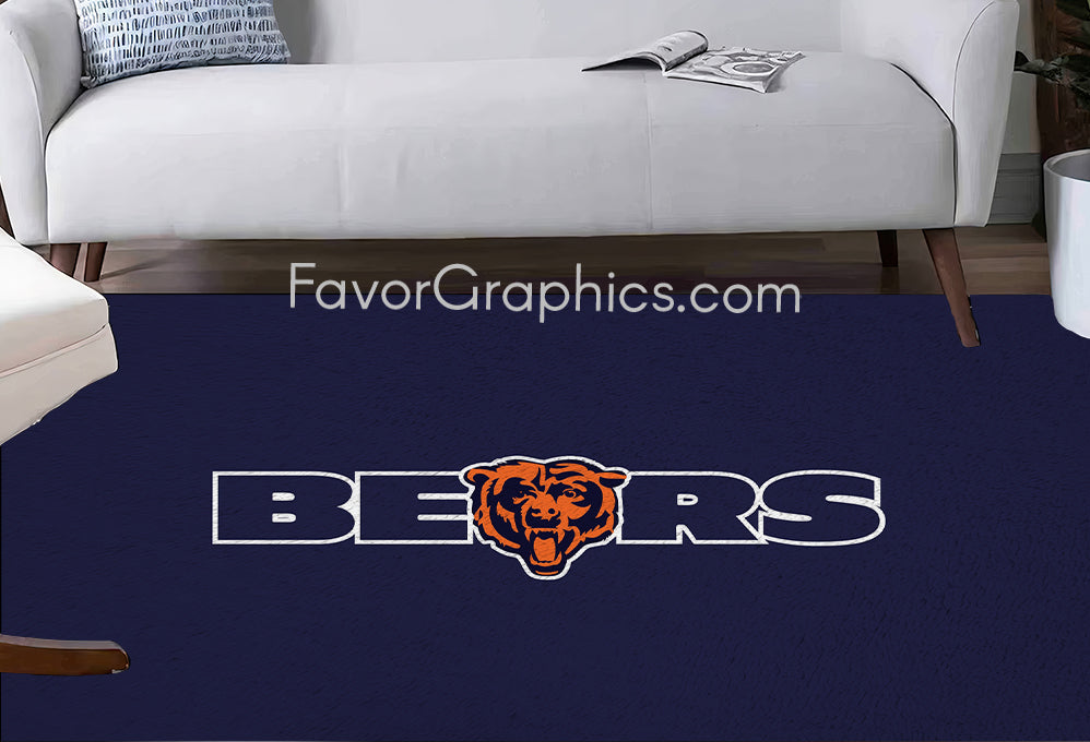 Chicago Bears Home Bedroom Decor Rug Carpet Mat