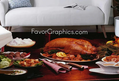 Thanksgiving Home Bedroom Decor Rug Carpet Mat