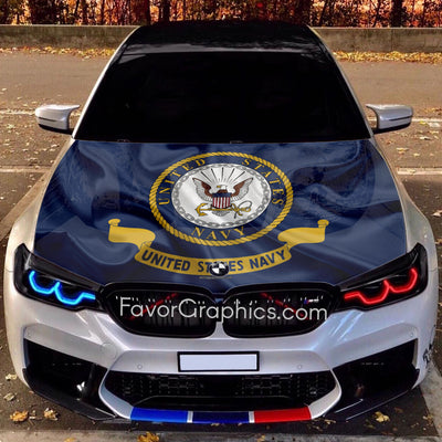 United States Navy Itasha Car Vinyl Hood Wrap Decal Sticker