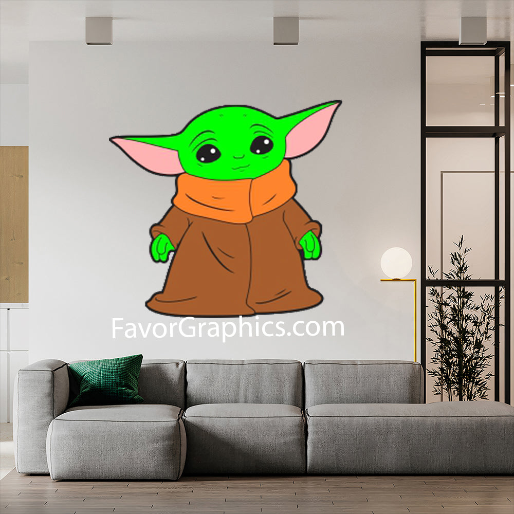 Baby Yoda Home Room Wall Vinyl Decal Sticker Mural Poster