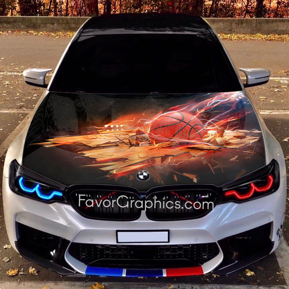 Basketball Itasha Car Vinyl Hood Wrap Decal Sticker