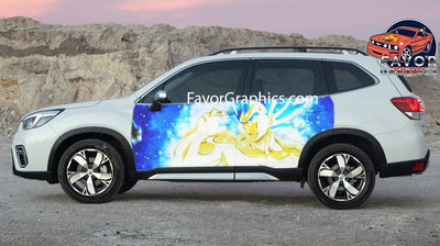 Vegeta Car Door Vinyl Wrap Decal Sticker