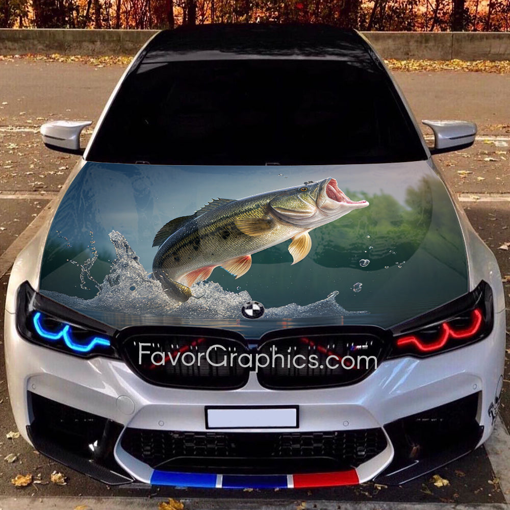 Fishing Scenery Itasha Car Vinyl Hood Wrap Decal Sticker