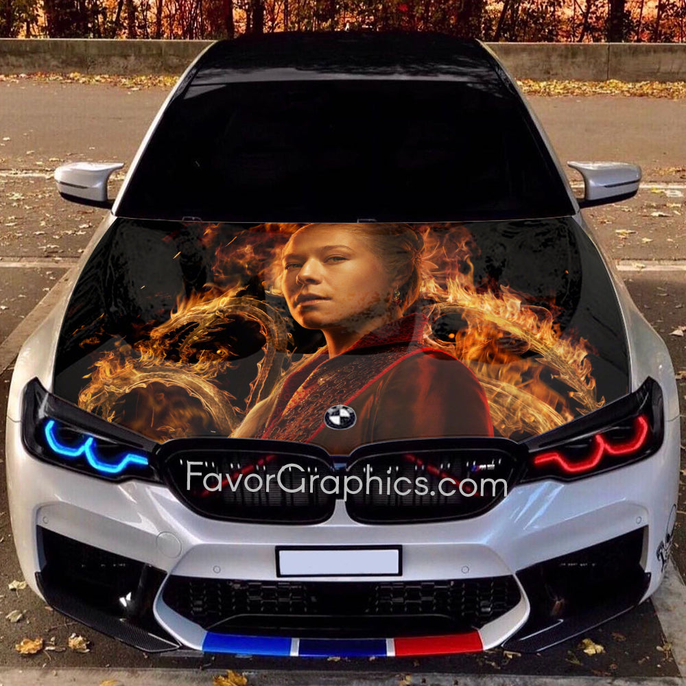 House of the Dragon Itasha Car Vinyl Hood Wrap Decal Sticker