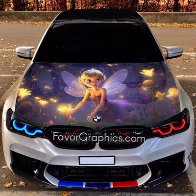 Tinker Bell Itasha Car Vinyl Hood Wrap Decal Sticker